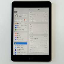 Apple SIMフリー iPad mini (第5世代) スペースグレイ 64GB MUX52J/A Wi-Fi+Cellular アクティベーションロック解除済_画像2