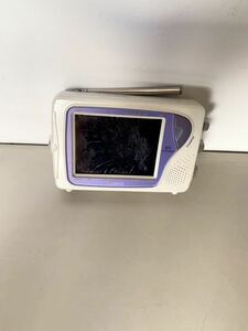 CASIO SPLASH PROOF portable tv SY-400WE 02 year made [ junk ]