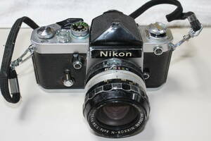 フィルム一眼レフカメラ　Nikon F2 、レンズNIKKOR-N 2.8 24mm　状態悪いです。ジャンク品