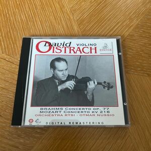 CD ダヴィッド・オイストラフ DAVID OISTRACH OTMAR NUSSIO SVIZZERA ITALIANA BRAHMS & MOZART VIOLIN CONCERTOS イタリア盤