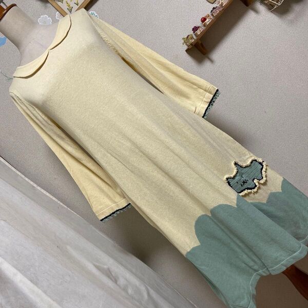 極美品 ホコモモラ ニットワンピース
