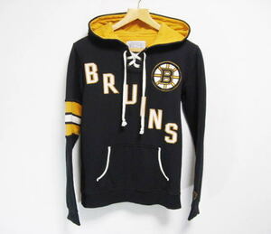 NHL OLD TIME HOCKEY レースアップ BOSTON BRUINS スウェットパーカー S/P