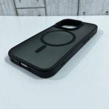 【米軍規格・MagSafe対応】Gtsoho iPhone 15 Pro ケース 用 半透明 マグネット搭載 ワイヤレス充電 ストラップホール付き ブラック_画像10