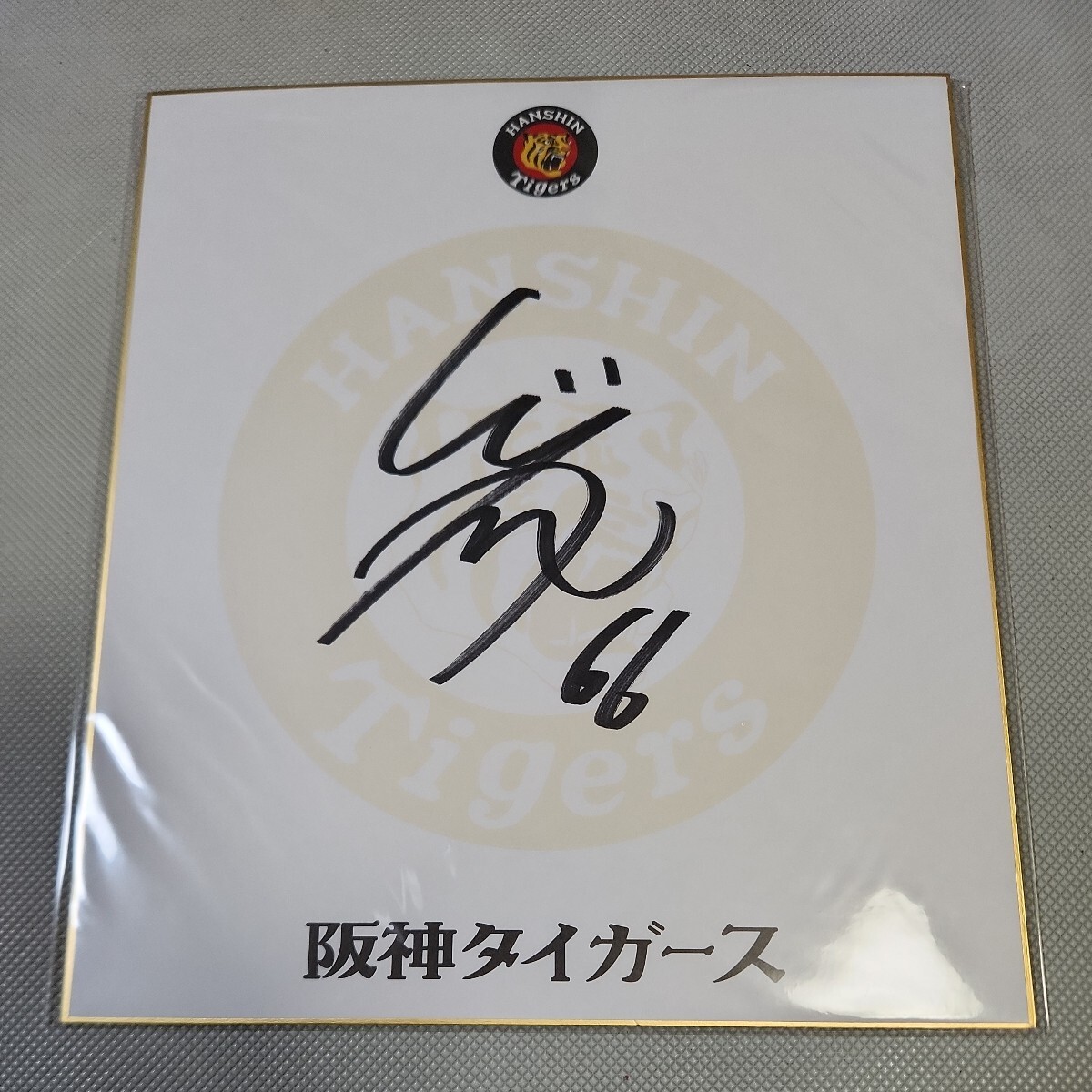 Hanshin Tigers Pitcher Junya Tsuda Autographed Team Shikishi New Player Rookie, baseball, Souvenir, Related goods, sign