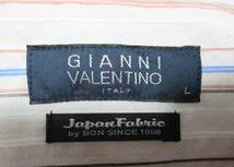 未使用品★GIANNI VALENTINO/ジャンニバレンチノ◆シャツ ストライプ Japan Fabric by BON 国産素材 幡 播州織_画像5