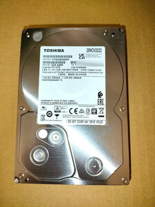 東芝 内蔵HDD 3.5インチ 6TB DT02ABA600V　SATA　使用時間短