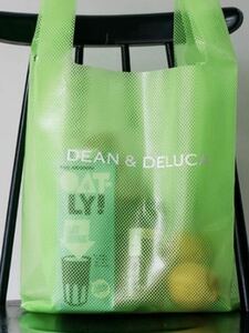 DEAN&DELUCA ショッピングバッグ ライムグリーン★折りたたみ エコバッグ ディーンアンドデルーカ 完売品　オシャレです♪