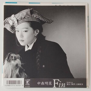 【ハガキ付7inch】中森明菜/FIN フィン(L-1752)AKINA NAKAMORI/危ないMON AMOUR/1986年EP/松本一起/佐藤健/許瑛子/鈴木キサブロー