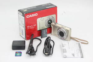 【美品 返品保証】 【元箱付き】カシオ Casio Exilim EX-ZS150 ゴールド 24mm Wide 12.5x バッテリー付き コンパクトデジタルカメラ s4694