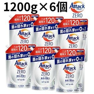 アタックZERO アタックゼロ 6個セット 詰替え 超特大 液体洗剤 洗濯洗剤