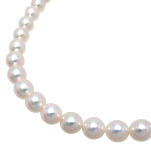 ［飯能本店］MIKIMOTO ミキモト K18WG 8～8.5mm 43.5cm アコヤパール ネックレス K18ホワイトゴールド レディース DH80379