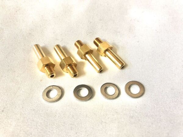 ●FCR CR キャブレター 負圧 同調 取り出し ニップル 4個セット ヤマハ XJR400 XJR1200 XJR1300 XJ400 FZR250 FZR400 フェザー FJR FJ FZ