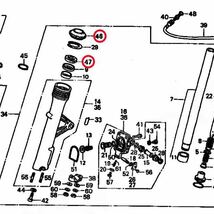 在庫あり 即納 CB750F FC フロントフォーク オイルシール セット ダストシール 39パイ ホンダ 純正_画像2
