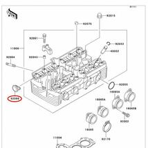 在庫あり 即納 ゼファー χ ヘッド カバー ガスケット 1台分 フル セット 純正 ZR400G G1-G9 シール ワッシャー カム カバー プラグ 【#Z】_画像2