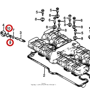 在庫あり CBX1000 タコメーター ギア オイルシール Oリング シリンダーヘッド オイル漏れ 対策 CB1 SC03 SC06 【M】の画像2
