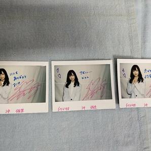 STU48 沖 侑果 直筆サイン入り チェキ 24枚 STU48の7ならべ 景品 非売品 パティシエ ゴスロリ 浴衣 テニスウェアの画像3