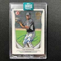 73枚限定 Tim Anderson Topps Archives Signature 2024 auto 直筆サインカード ホワイトソックス マーリンズ_画像1