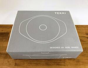 AA08954【未使用・保管品】柳宗理 南部鉄器シリーズ TEKKI 鉄鍋 浅型 22cm 鉄蓋 ハンドル付 CH/IH対応