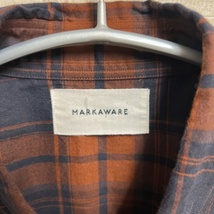 MARKAWARE マーカウェア A21C-02SH12C TENT SHIRT SOKTAS CHECK チェックシャツ 3 【中目黒b3】_画像3