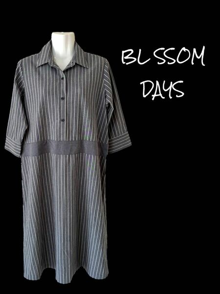 【BLSSOM DAYS】ストラップワンピース/七分袖/マタニティ用