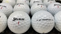 Q190【人気】SRIXON スリクソン Z-STAR XV 2021年モデル ホワイト 20個【B級ランク】【ロストボール】_画像1