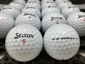 Q166【人気】SRIXON スリクソン Z-STAR XV 2021年モデル ホワイト 18個【B級ランク】【ロストボール】