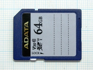 ★ADATA ＳＤＸＣ メモリーカード ６４ＧＢ 中古★送料６３円～