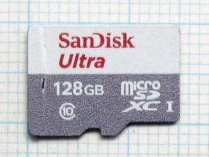 ★SanDisk micro SDXC メモリーカード １２８ＧＢ 中古★送料６３円～