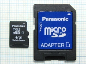 * адаптор есть Panasonic microSDHC карта памяти 4GB б/у * стоимость доставки 63 иен ~