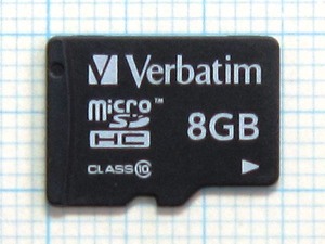 *Verbatim microSDHC memory card 8GB used * postage 63 jpy ~