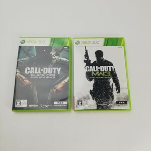 KA★1円～ 中古品 XBOX360 COD コールオブデューティ ブラックオプス モダンウォーフェア3 字幕版 おまとめ 2点セット