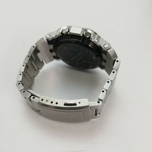 KA★1円～ 中古品 G-SHOCK GMW-B5000D-1JF Bluetooth 搭載 フルメタル 電波ソーラー メンズ シルバー色 箱付き 稼働品の画像5