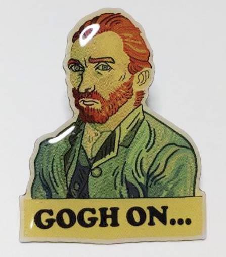 送料無料 フィンセント・ファン・ゴッホ 絵描き ピンブローチ ピンズ PINS バッジ バッヂ アメリカン雑貨 スマアク
