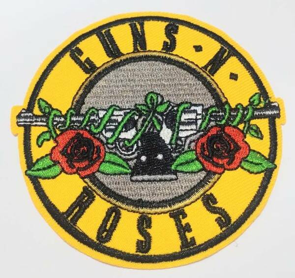 送料無料　ガンズ＆ローゼス　Guns N' Roses　ロックバンド　ワッペン　アイロン　パッチ　刺繍　アップリケ　のり付き　スマアク