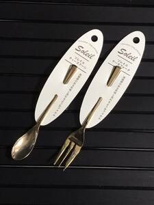 book@-01 reality goods only cutlery Gold spoon Fork set tea spoon cake Fork 