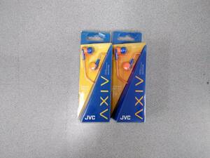JVC　有線イヤホン　HA-FX17-DAｘ2個　オレンジ＆ブルー