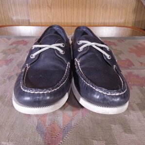 ★■SPERRY■トップサイダー革デッキシューズ黒US9.5M■27.5cmの画像2