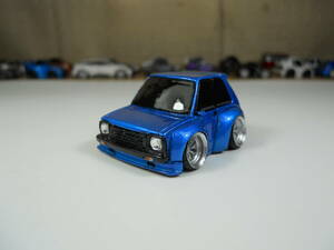 カスタムミニカー　トヨタ　スターレット　TRDフェンダー　BBS ブルーメタリック　04