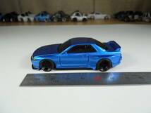 カスタムミニカー　H.Wサイズ　スカイラインGT-R R32 ワイドボディ　BBS ブルーメタリック　11_画像2