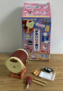 即決☆リーメント☆サンリオ☆かわいい祭り☆7・どんどこ！おっきな大太鼓☆ミニチュア☆ポムポムプリンの太鼓 バッドばつ丸のお面