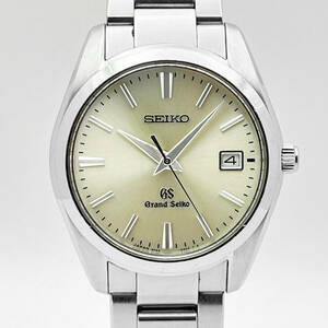 動作良好 Grand Seiko グランドセイコー SBGX063 9Fクォーツ 9F62-0AB0 シャンパンゴールド文字盤 37mm デイト 日付カレンダー 