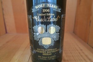 wineluvs/1996 год Wolf * латунь * черный * этикетка * ограниченный * выпуск [3000ml* двойной Magnum ]* включение в покупку не возможно!!J0307-1