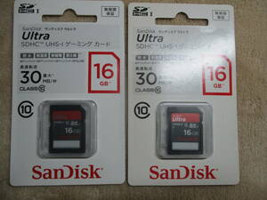 ■SanDisk SDHCカード　16GB　新品2枚　サンディスク