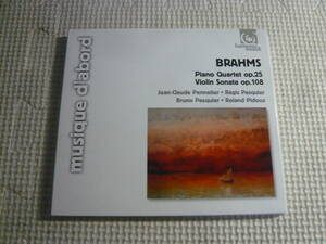 CD☆BRAHMS Piano Quartet op.25・Violin Sonata op.108☆中古