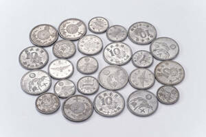 昭和のアルミニウムの硬貨