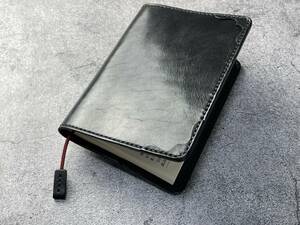 [ hand .] black black original leather library book@ for book cover ( angle flower decoration ) book mark attaching 