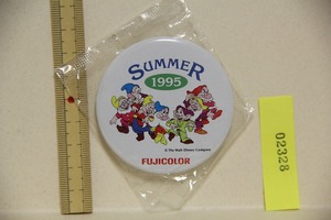 未使用 フジカラー 七人の小人 缶バッチ SUMMER 1995 検索 ディズニー Disney バッチ バッジ 白雪姫 グッズ