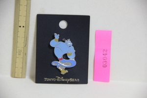 TDRji- knee pin badge search Aladdin Tokyo Disney resort character goods 