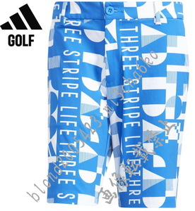 ■新品【adidas GOLF】アディダスゴルフ グラフィックプリント ストレッチハーフパンツ■BU82