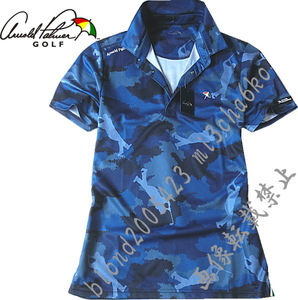 ■新品【arnold palmer GOLF】アーノルドパーマーゴルフ カモ柄 ポロシャツ■NV/O(XL)